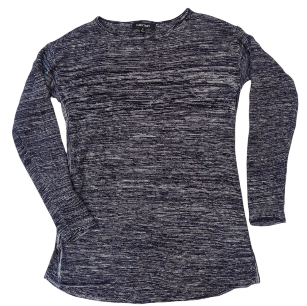 2 Sweaters Bundle, Land's End & Ellen Tracy, S, cotton, cozy, soft, long length - Picture 8 of 16